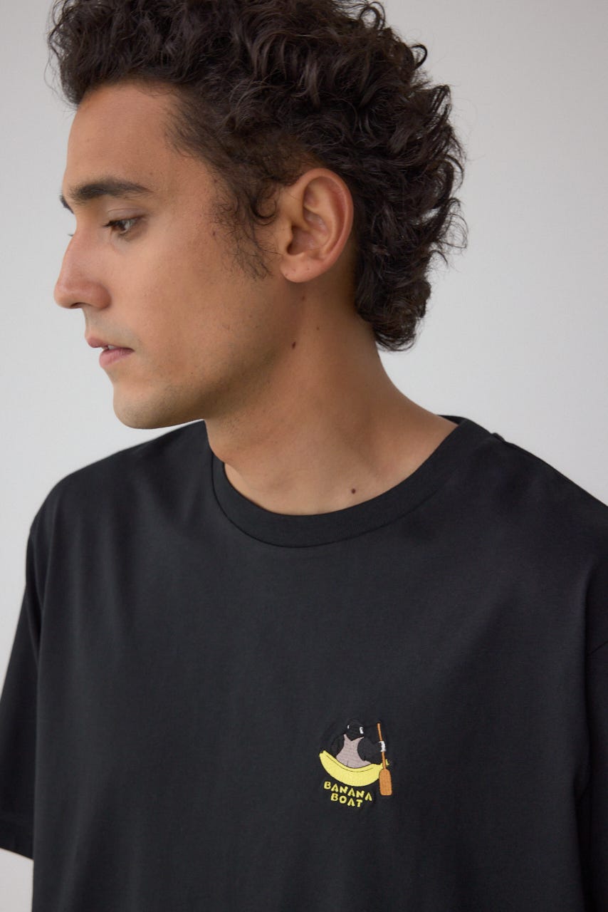 SBC FUNK刺繍ワンポイントTEE BLK L
