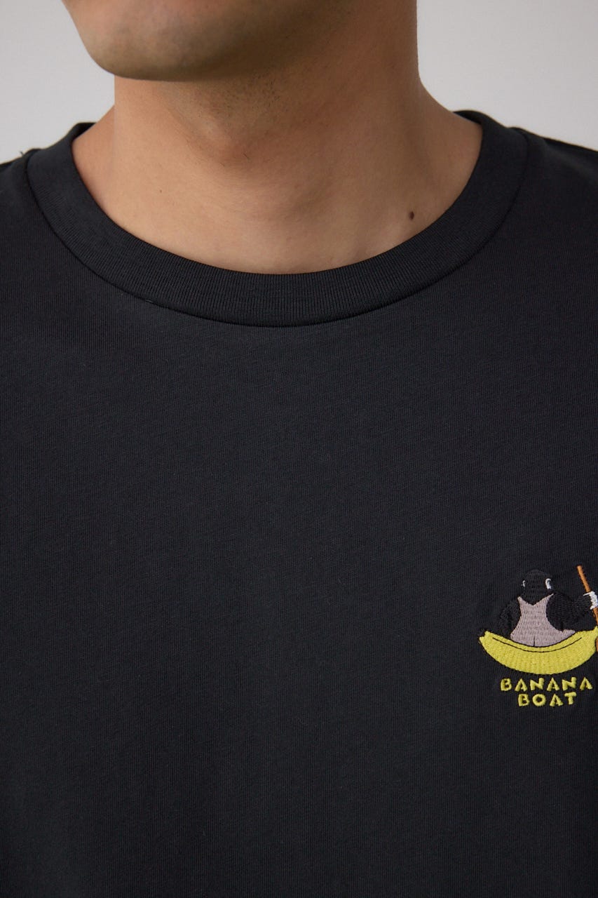 SBC FUNK刺繍ワンポイントTEE BLK L