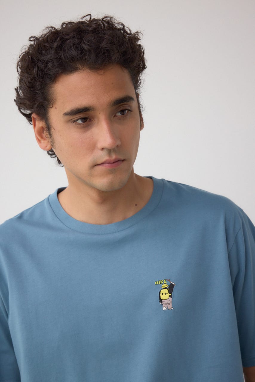 SBC FUNK刺繍ワンポイントTEE BLU L