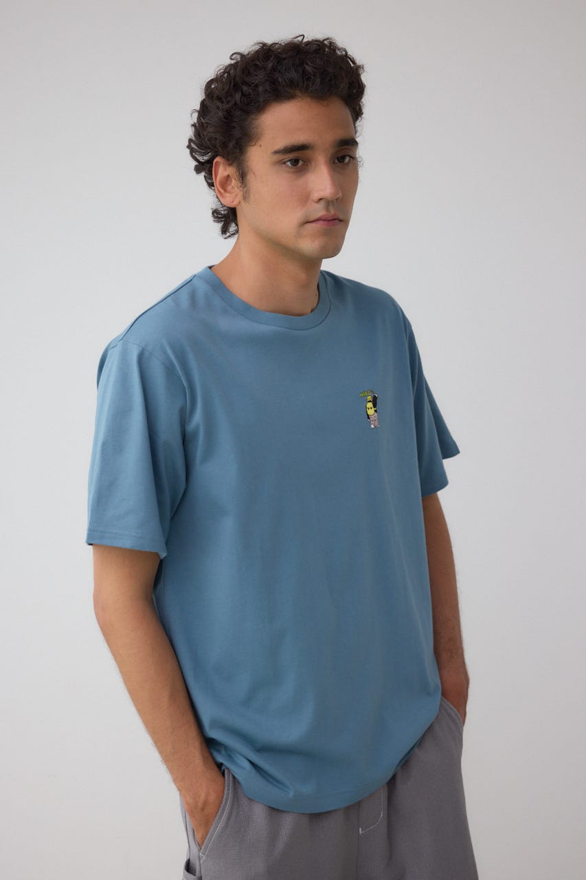 SBC FUNK刺繍ワンポイントTEE BLU L