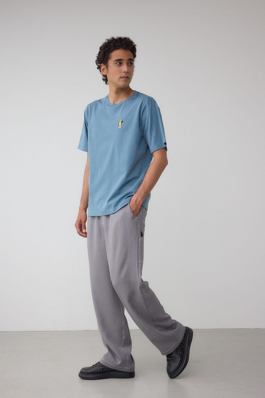 SBC FUNK刺繍ワンポイントTEE BLU L