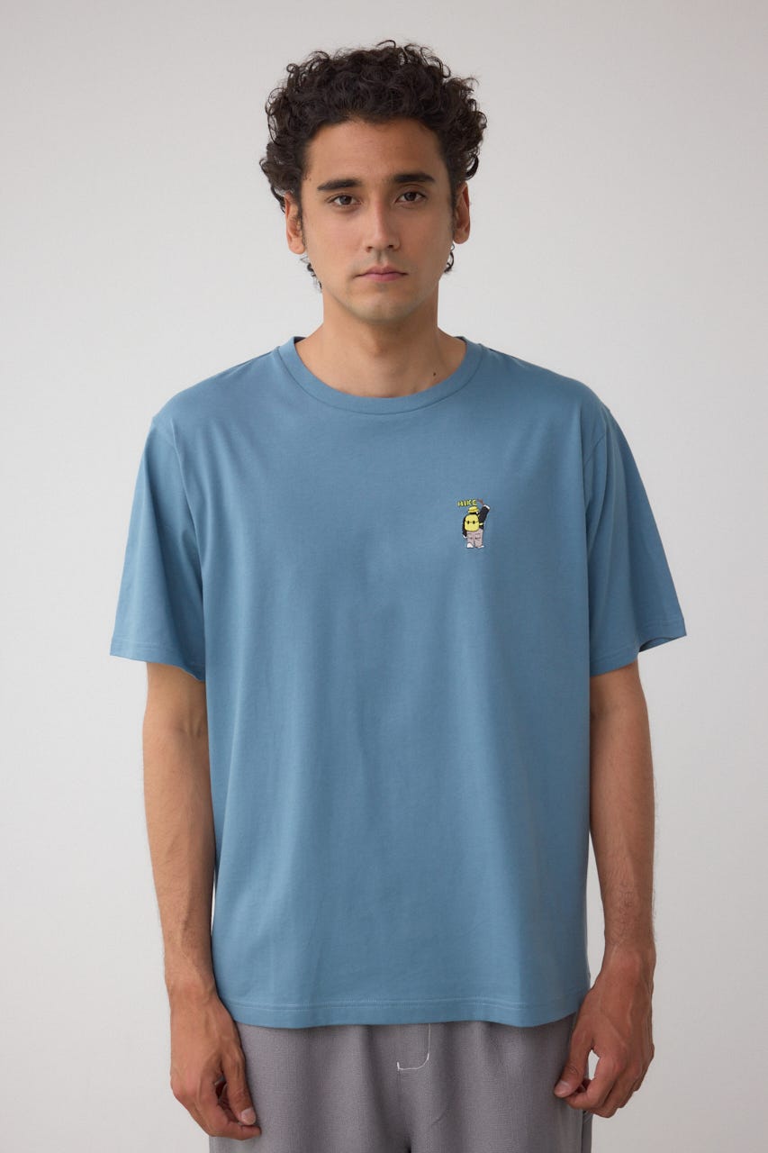 SBC FUNK刺繍ワンポイントTEE BLU L