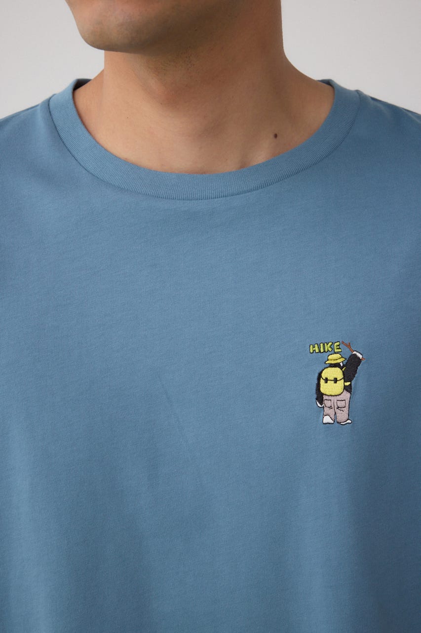 SBC FUNK刺繍ワンポイントTEE BLU L