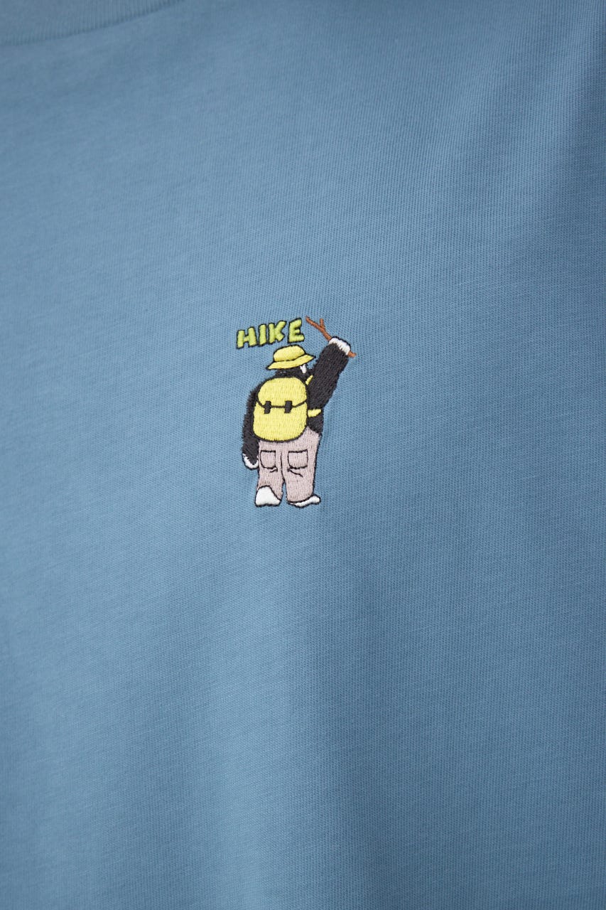 SBC FUNK刺繍ワンポイントTEE BLU L