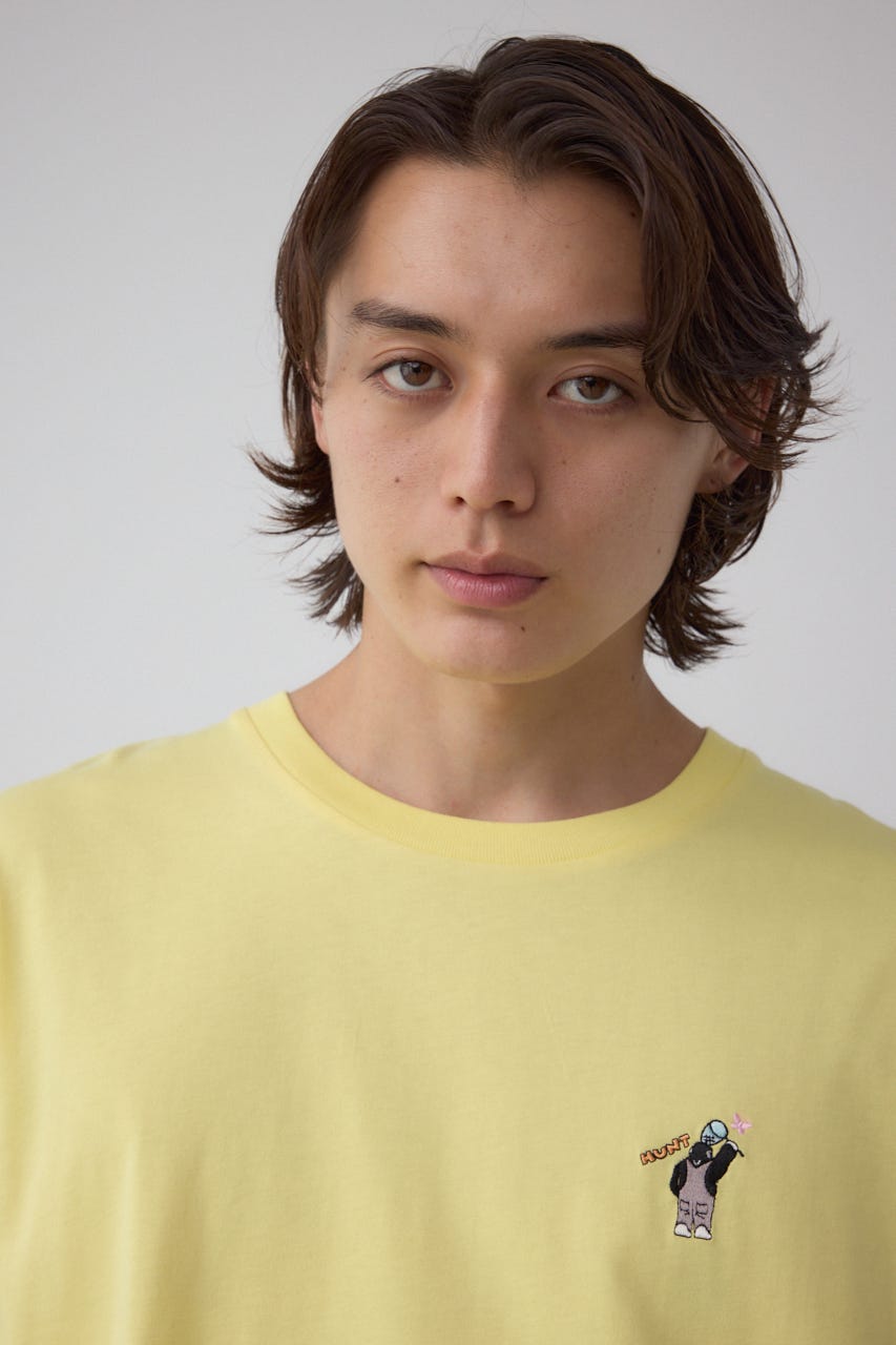 SBC FUNK刺繍ワンポイントTEE L/YEL M