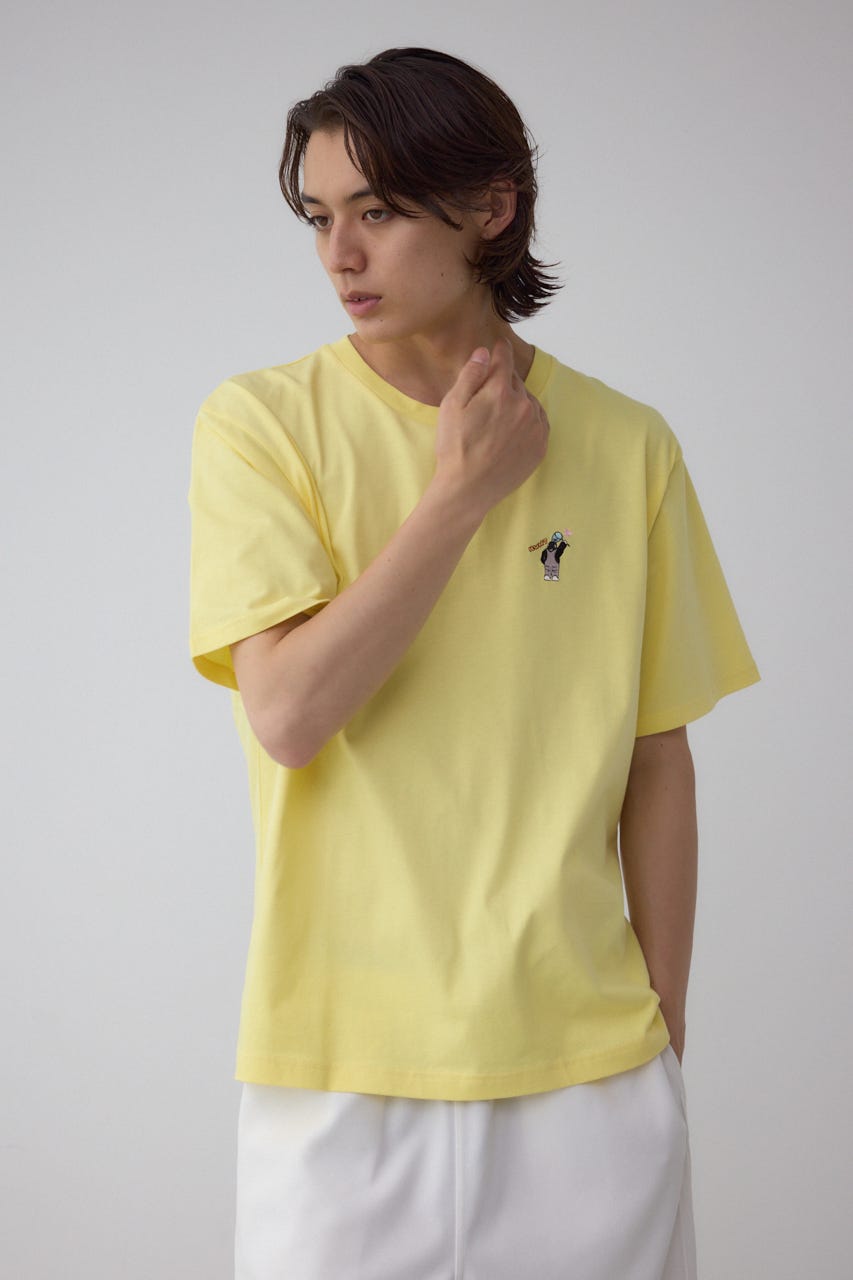 SBC FUNK刺繍ワンポイントTEE L/YEL M