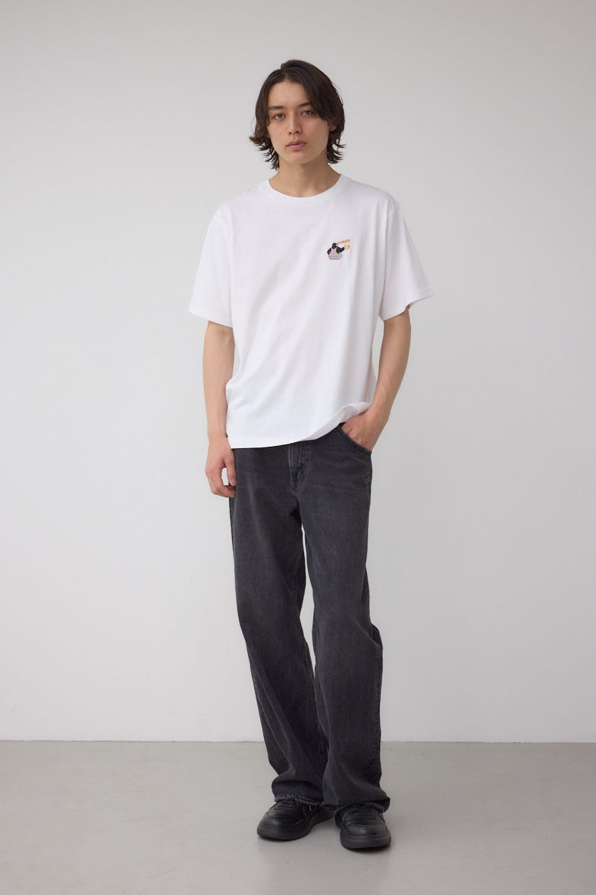 SBC FUNK刺繍ワンポイントTEE WHT L