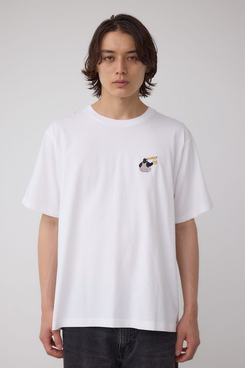 SBC FUNK刺繍ワンポイントTEE WHT L