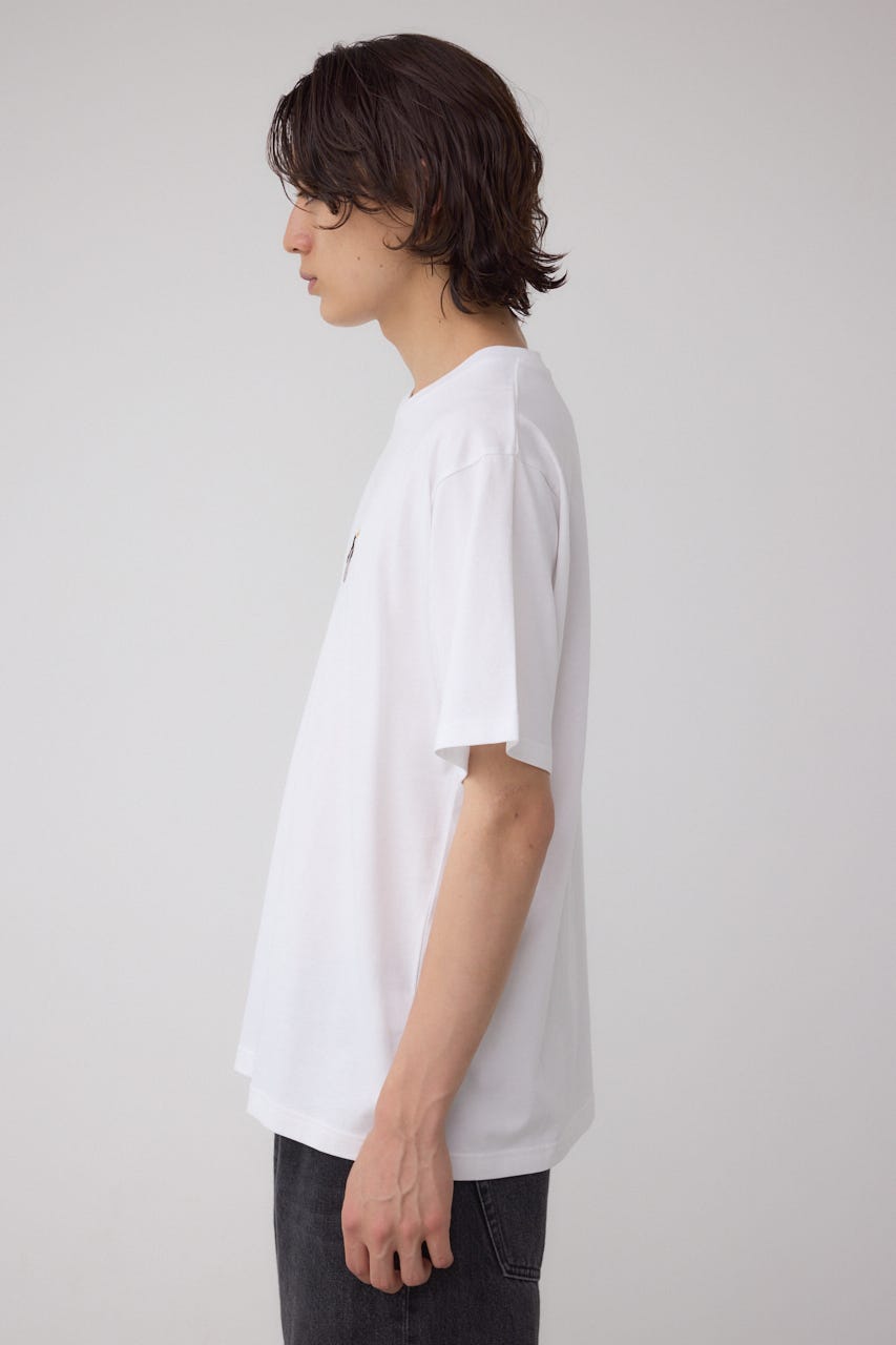 SBC FUNK刺繍ワンポイントTEE WHT L