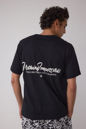 AZコットン Nothing Impossible Tシャツ