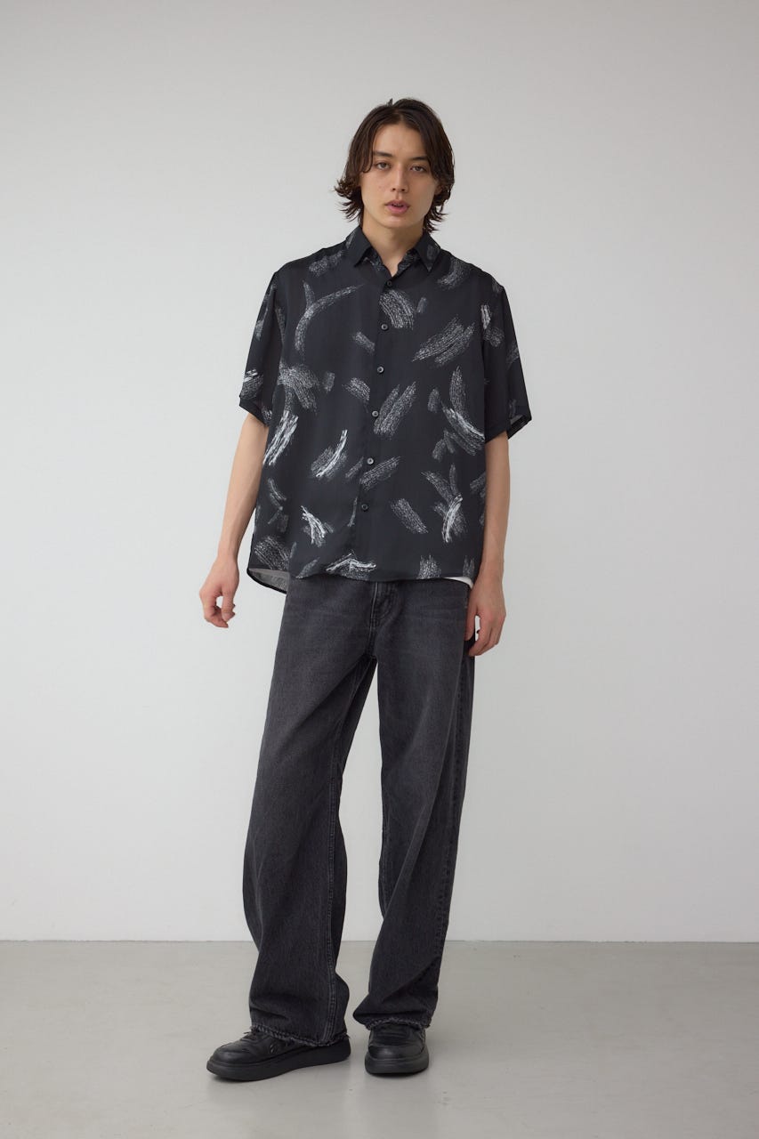 AZUL BY MOUSSY | シルキードッツ総柄シャツ (シャツ・ブラウス