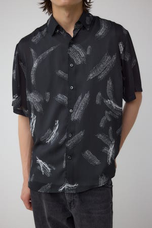 シルキードッツ総柄シャツ