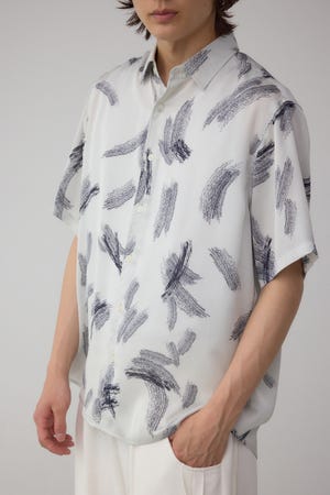 シルキードッツ総柄シャツ