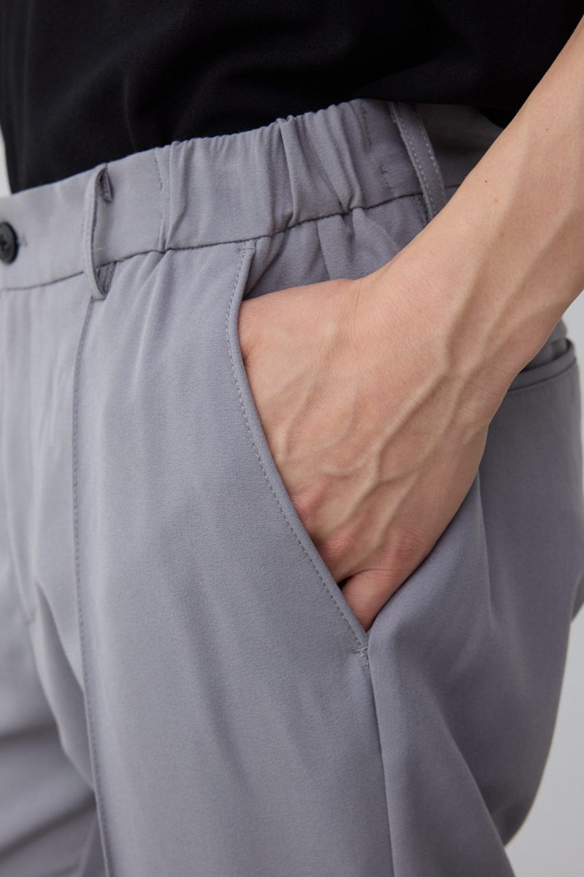 センタープリーツスリムスラックス GRY M