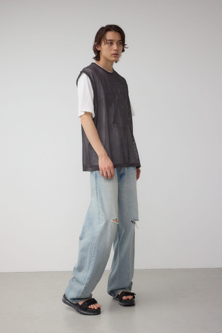 G/FORE ノースリーブベスト 青 サイズ1036 AZUL BY MOUSSY | ナンバリングベストセットニット (ニット