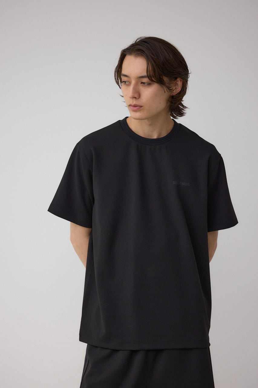 AZUL BY MOUSSY | C/TネックジャガードシリコンネームTシャツ (T