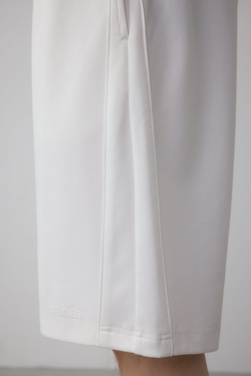 C/Tシリコンネームサイド切り替えショートパンツ WHT M
