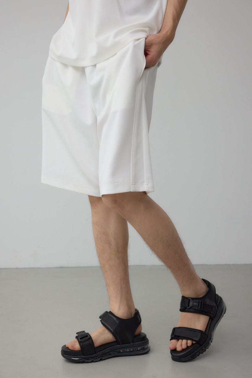 C/Tシリコンネームサイド切り替えショートパンツ WHT M