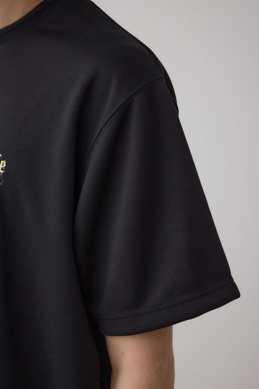 金糸刺繍グラフィックTEE BLK L