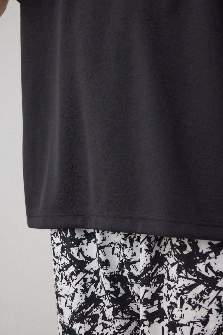 金糸刺繍グラフィックTEE BLK L