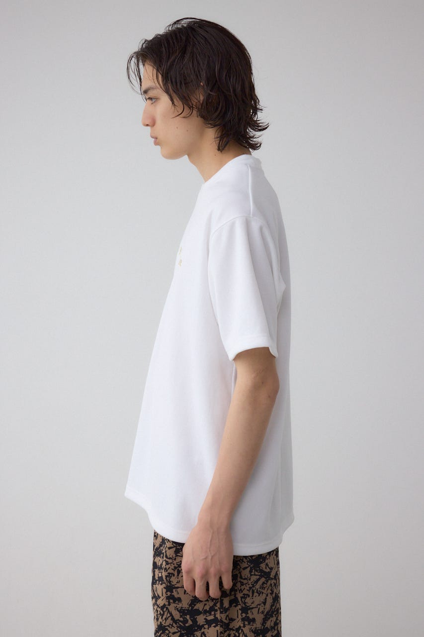 金糸刺繍グラフィックTEE WHT M
