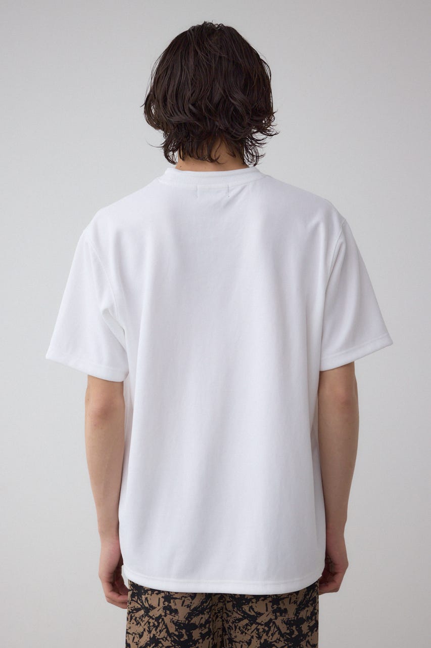 金糸刺繍グラフィックTEE WHT M