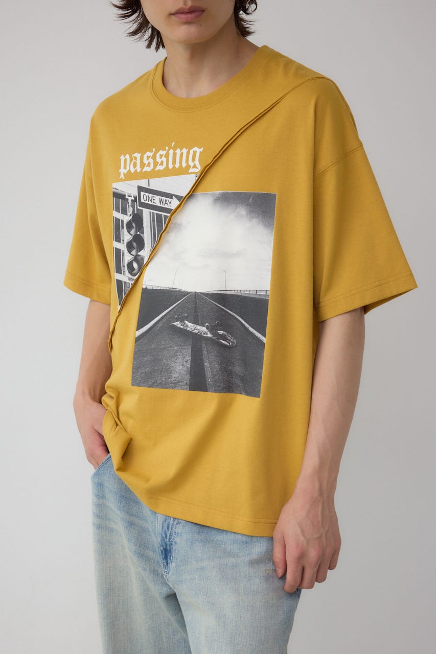 AZUL BY MOUSSY | フォト切り替えTシャツ (Tシャツ・カットソー