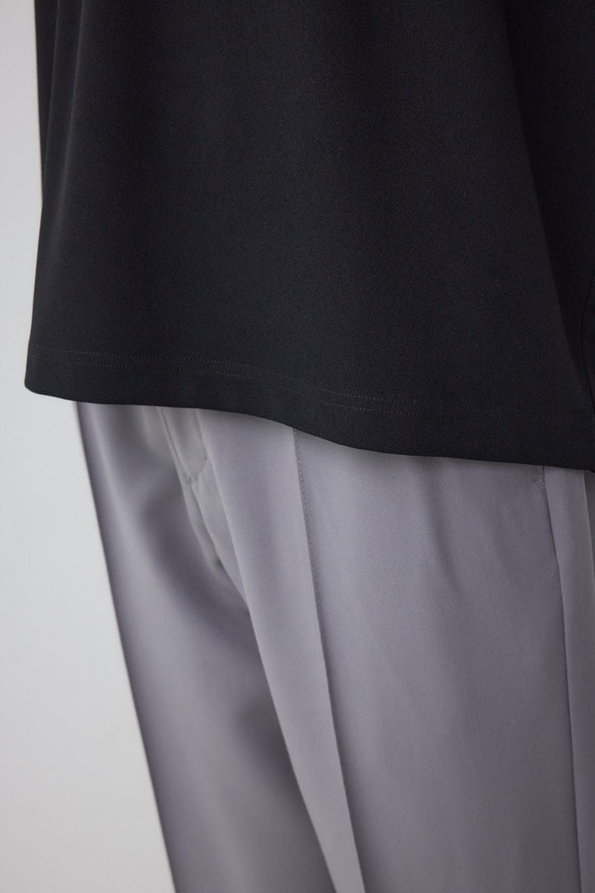 異素材スウィッチングラフィックTEE 柄BLK M