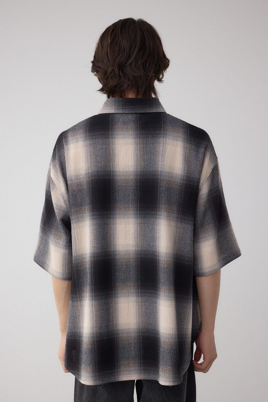 THECOLDESTMOMENT チェック シャツ 半袖 ブラウン M TCM THECOLDESTMOMENT チェック シャツ 半袖 ブラウン M TCM