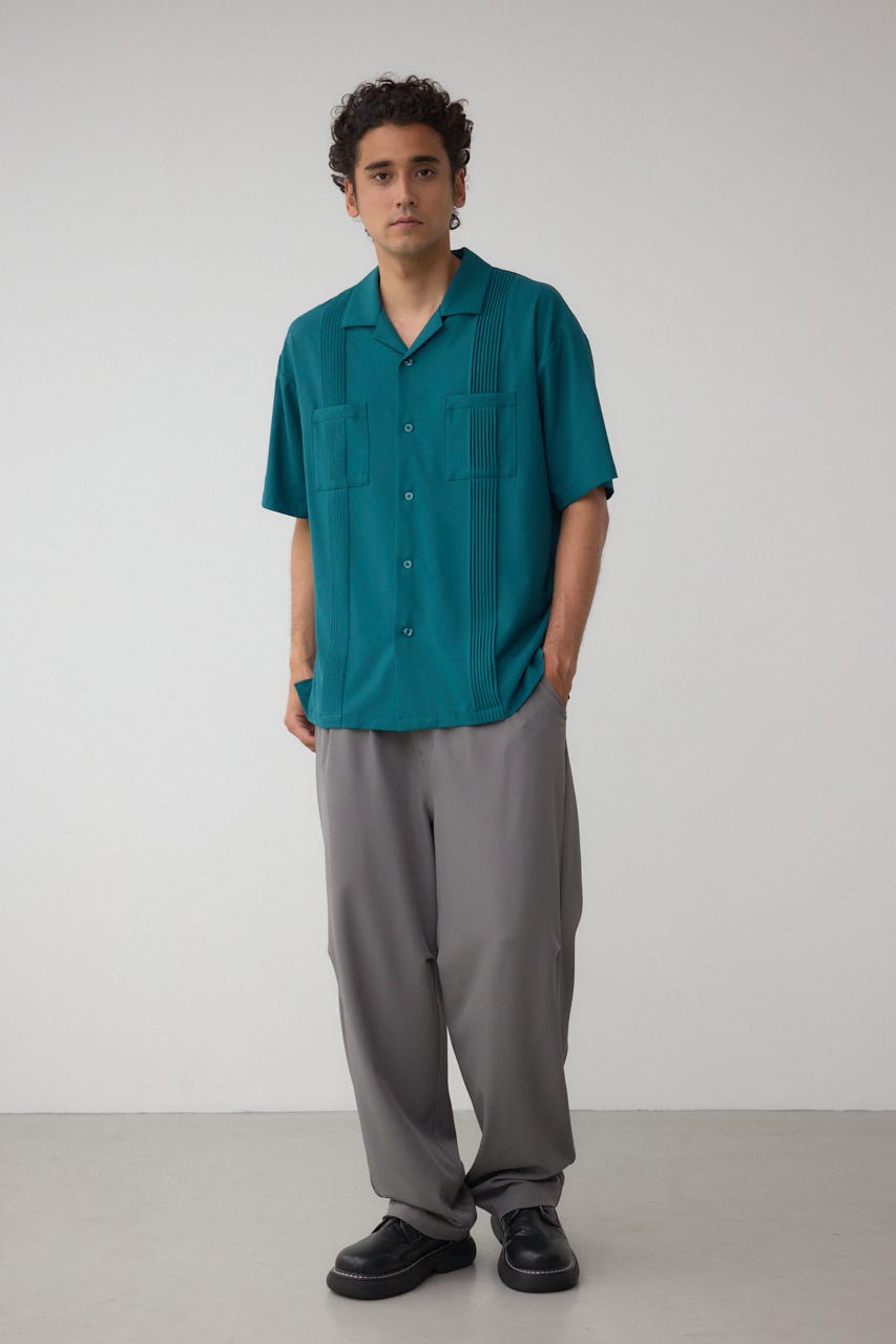 キューバシャツ D/GRN L