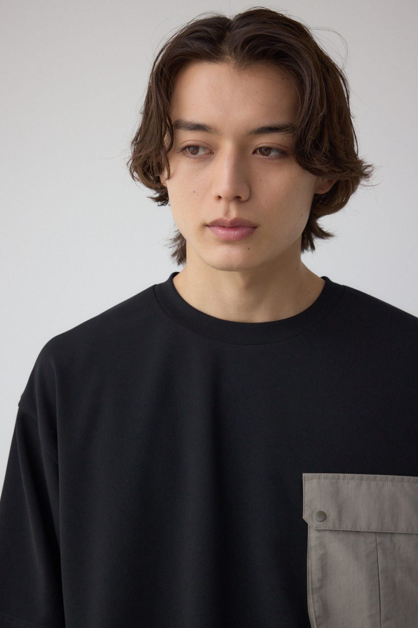 カラースキームドロストTシャツ BLK L