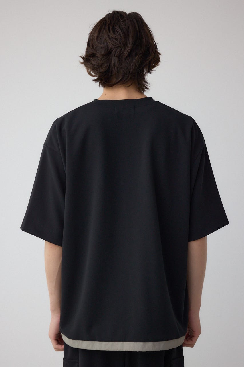 カラースキームドロストTシャツ BLK L