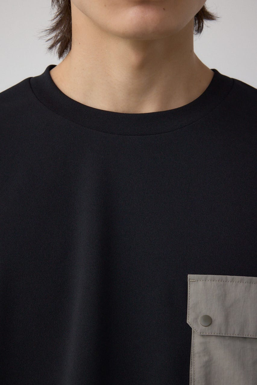 カラースキームドロストTシャツ BLK L