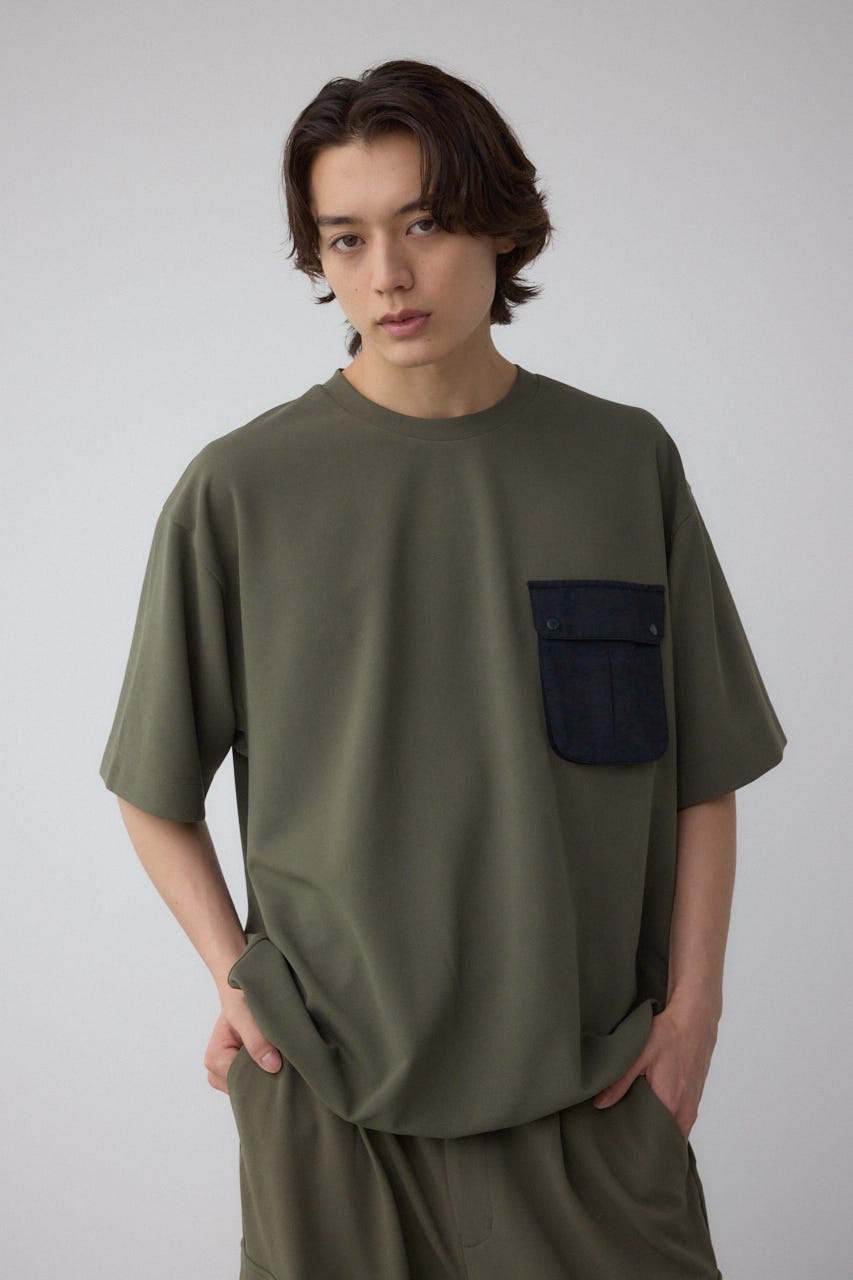 カラースキームドロストTシャツ KHA L