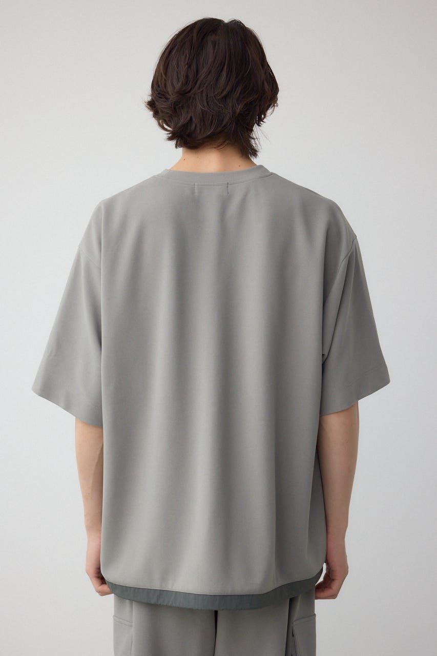 カラースキームドロストTシャツ L/GRY L