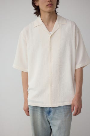 シアサッカーオーバーシャツ