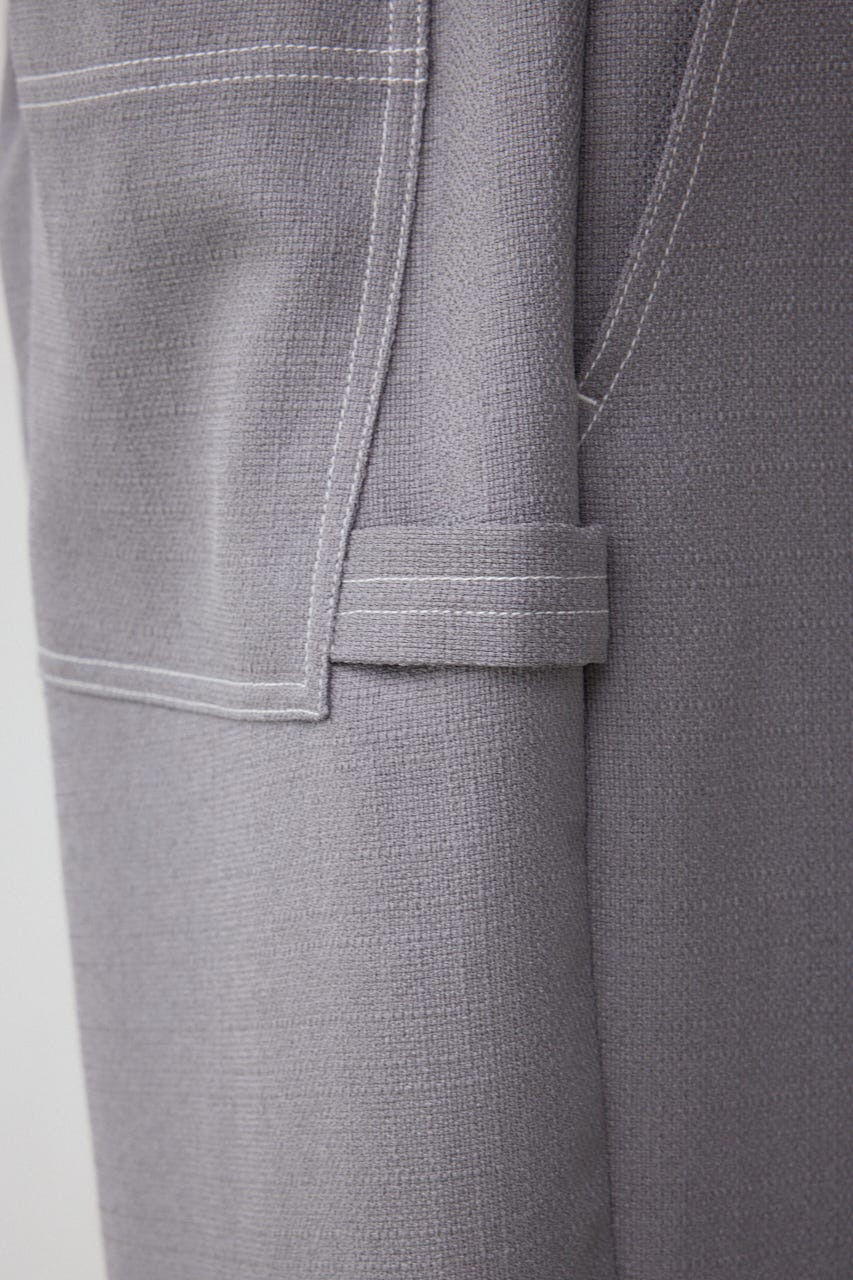 アウトステッチブッチャーワイドパンツ GRY M