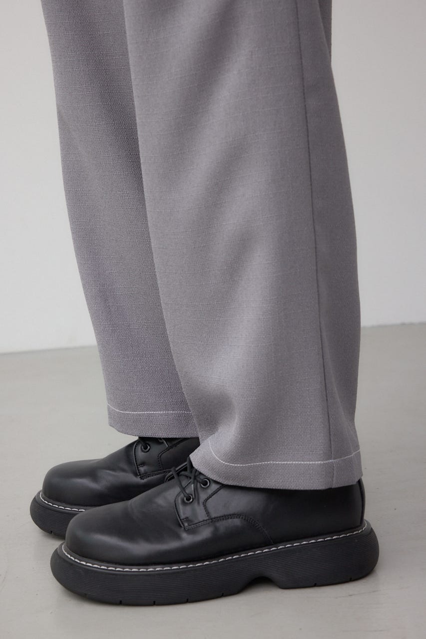 アウトステッチブッチャーワイドパンツ GRY M
