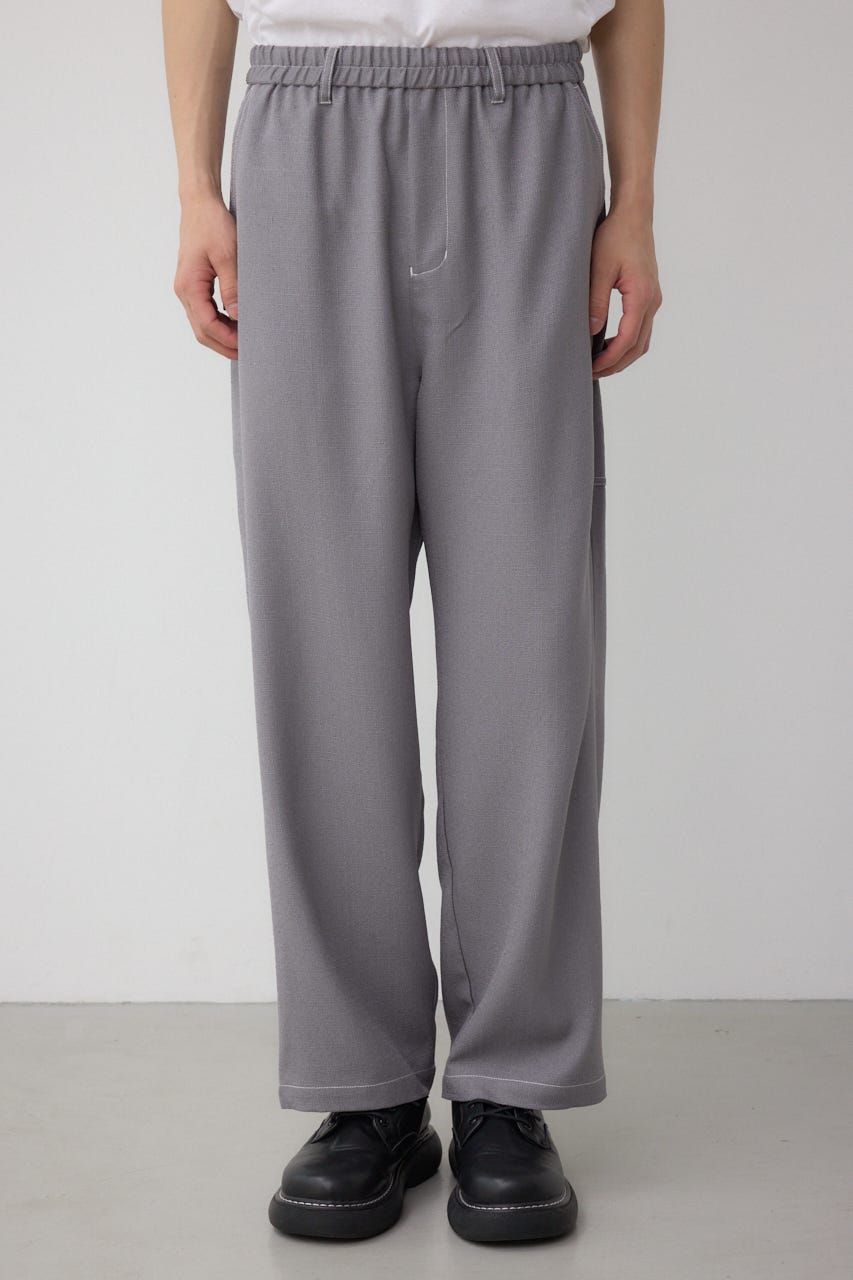 アウトステッチブッチャーワイドパンツ GRY M