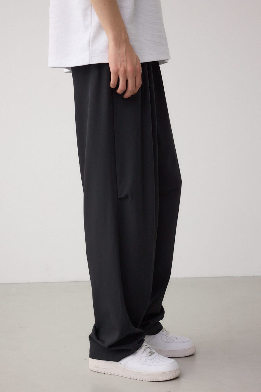リラックスニータックワイドパンツ BLK M