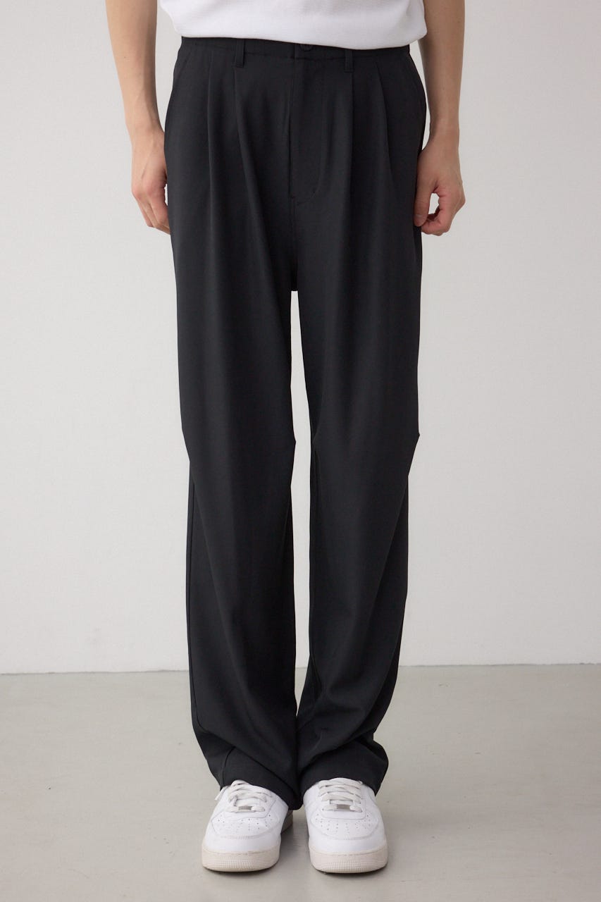 リラックスニータックワイドパンツ BLK M