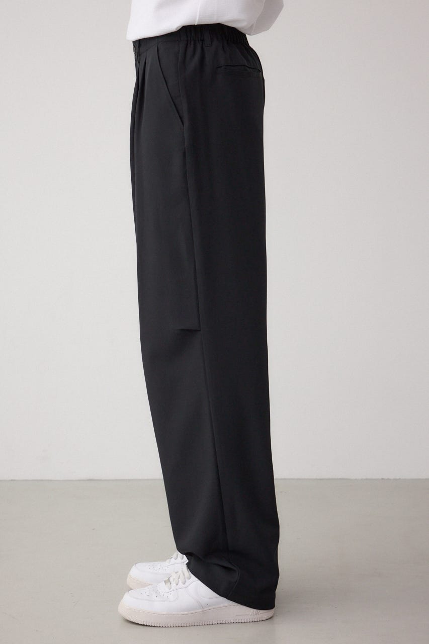 リラックスニータックワイドパンツ BLK M