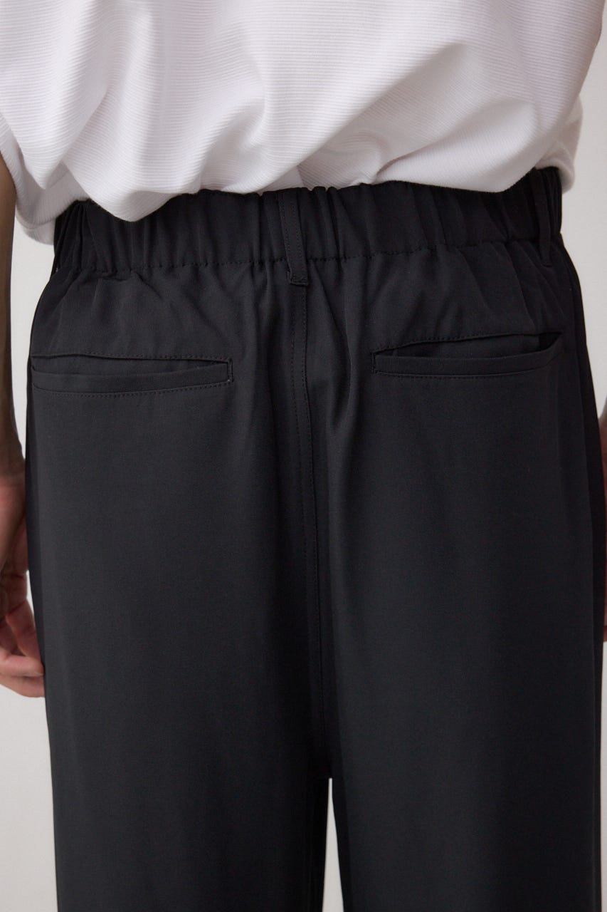 リラックスニータックワイドパンツ BLK M