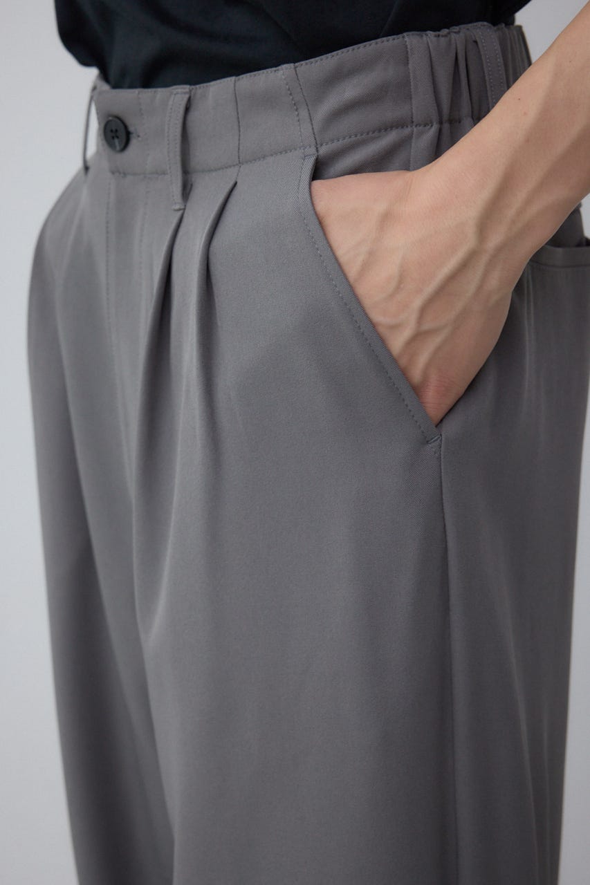 リラックスニータックワイドパンツ GRY L