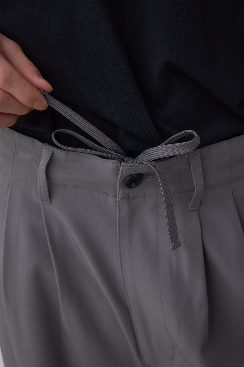 リラックスニータックワイドパンツ GRY L