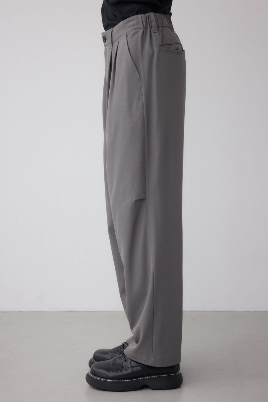 リラックスニータックワイドパンツ GRY L