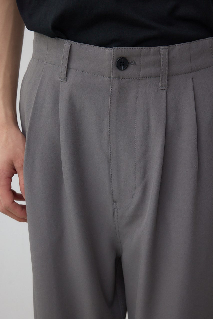 リラックスニータックワイドパンツ GRY L