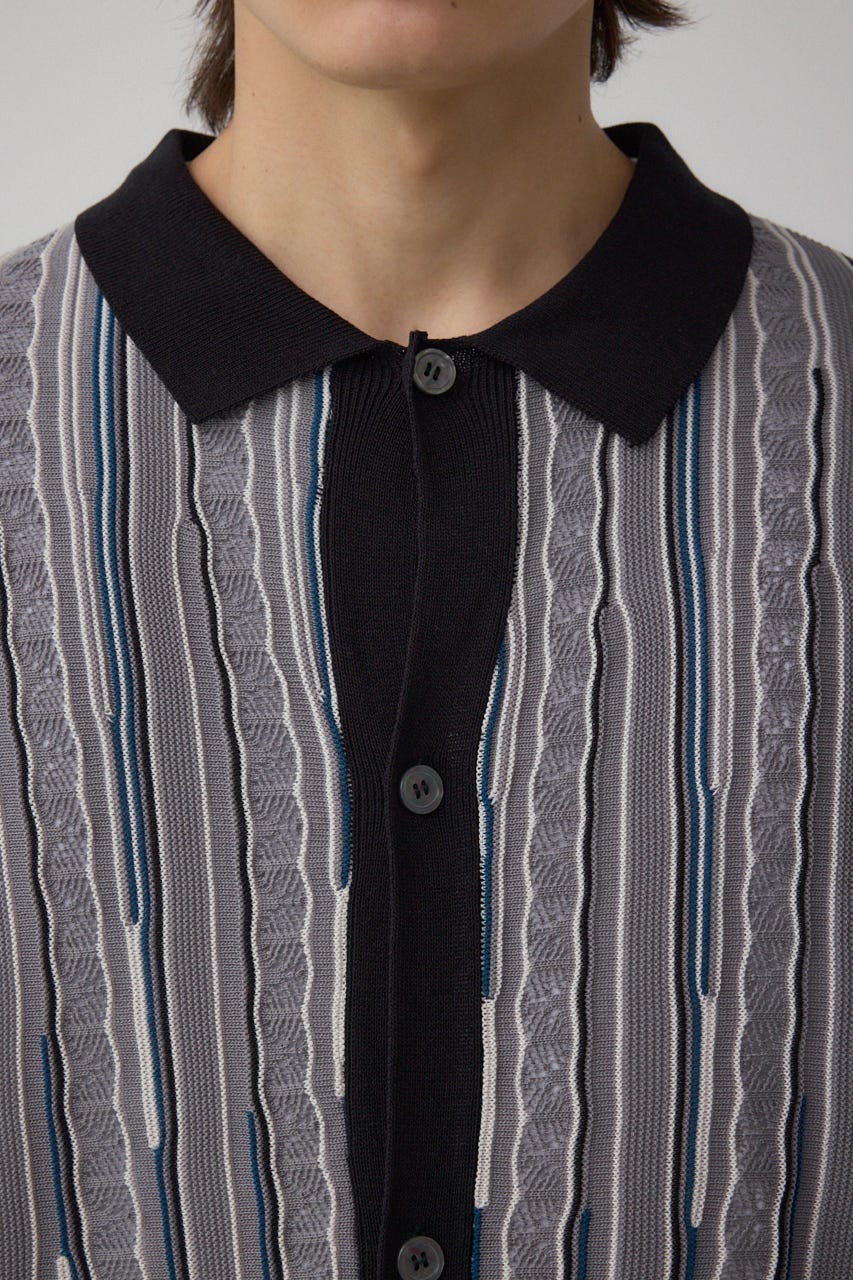 AZUL BY MOUSSY | ポロ襟クージーニットトップス (ニット ) |SHEL'TTER