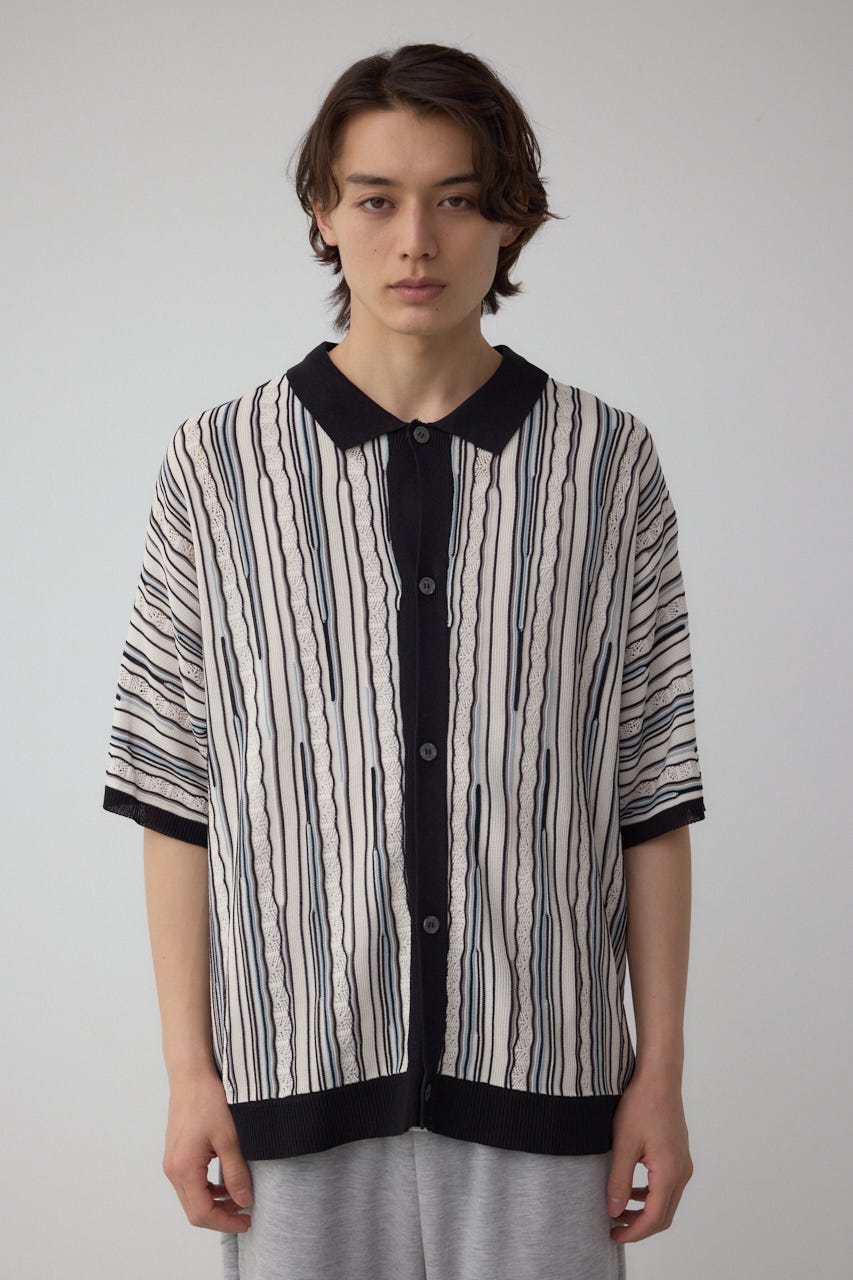 AZUL BY MOUSSY | ポロ襟クージーニットトップス (ニット ) |SHEL'TTER