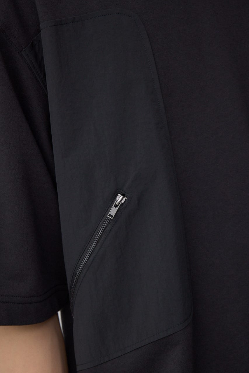 ダブルポケットプルオーバー BLK L